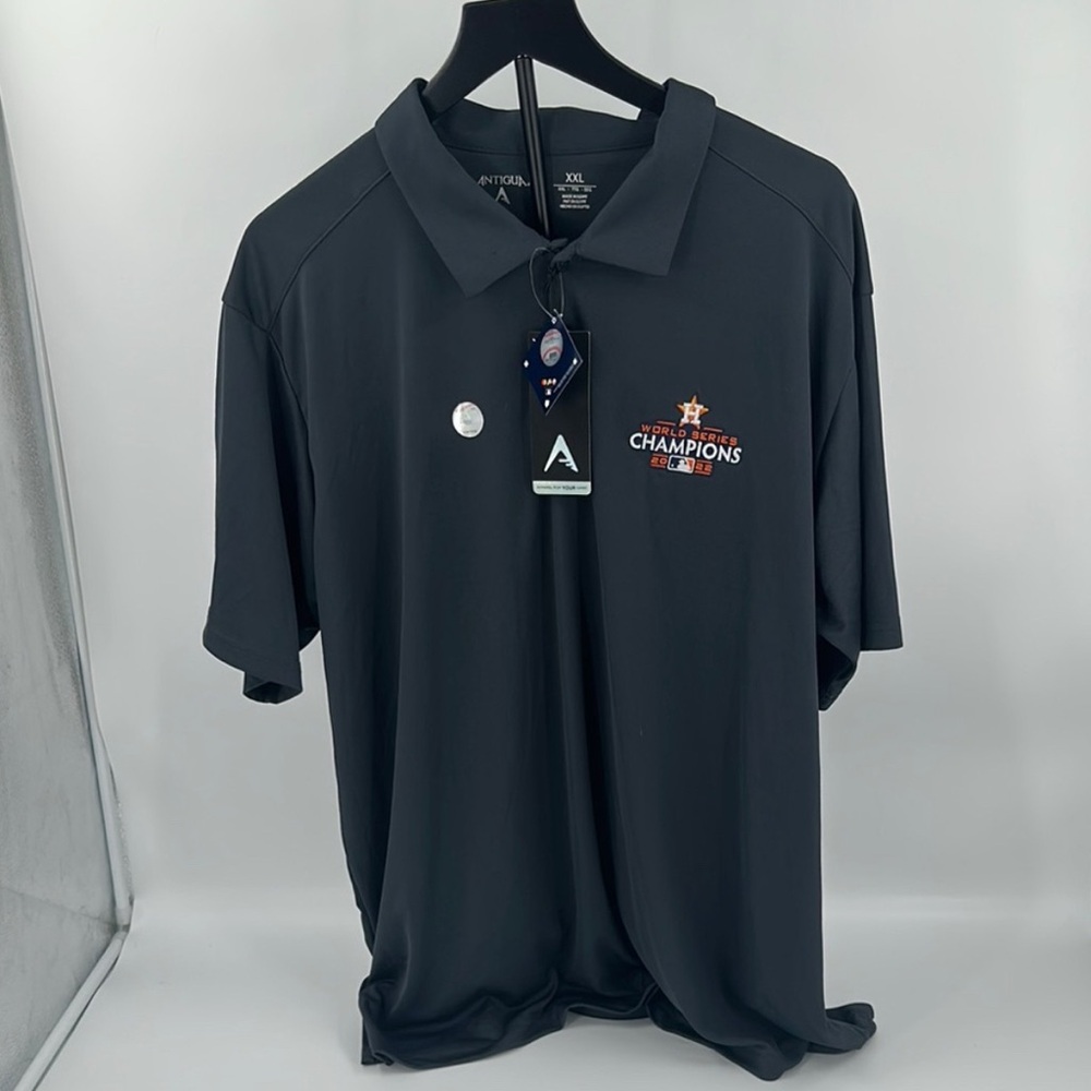 Houston Astros 2022 World Series Championship Polo - Charcoal - XXL - NWT